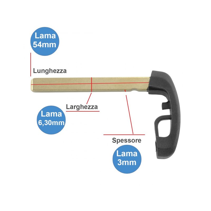 Guscio Chiave Telecomando 3 Tasti Con Lama Batteria In Custodia  Senza Transponder Per BMW Serie F 3 5 7 X1 X3 X5 X6 Z3 Z4 M3 M5 E38 E39 E46 E53 E83
