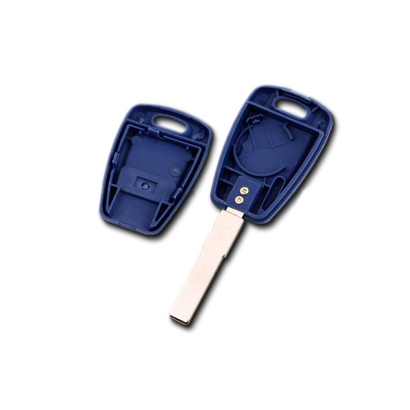 Guscio Chiave Telecomando 1 Tasto con Lama SIP22 Blu Senza Transponder Per Fiat Punto Stilo Panda Doblò 500 600 Bravo Brava Marea Idea