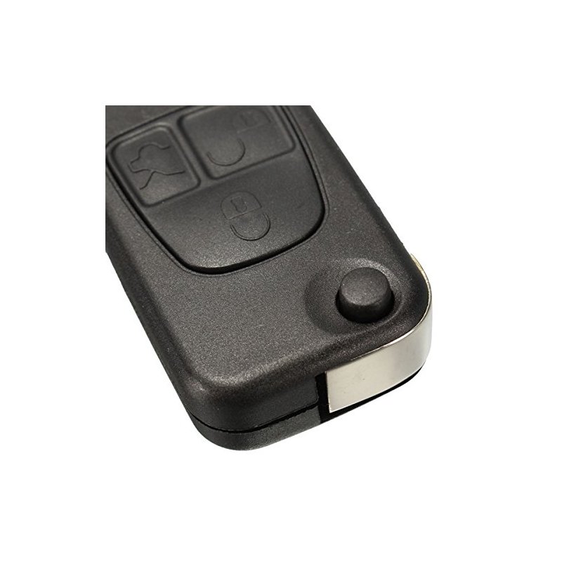 Guscio Chiave Telecomando 3 Tasti con Lama HU64 Batteria In Custodia Senza Transponder Per Mercedes Benz Ml C Cl S Classe