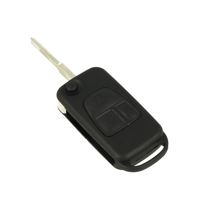 Guscio Chiave Telecomando 3 Tasti con Lama HU64 Batteria In Custodia Senza Transponder Per Mercedes Benz Ml C Cl S Classe