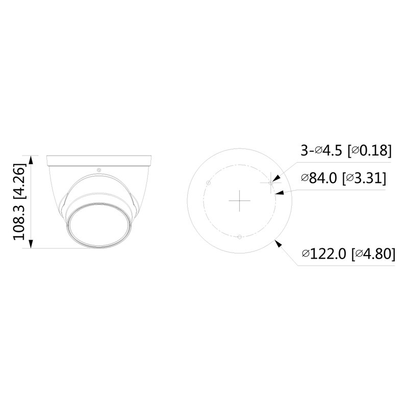 Telecamera IP Dome 4MP Ottica Varifocale 2.7-13.5mm PoE IP67 Dahua DH-IPC-HDW2431T-ZS-S2