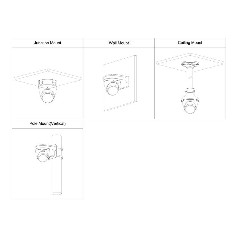 Telecamera IP Dome 4MP Ottica Varifocale 2.7-13.5mm PoE IP67 Dahua DH-IPC-HDW2431T-ZS-S2