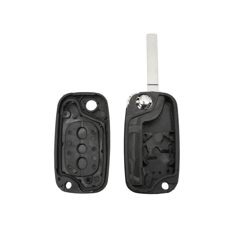 Guscio Chiave Telecomando 2 Tasti con Lama VA2 Batteria Su Circuito Senza Transponder Per Renault Clio Twingo Megane