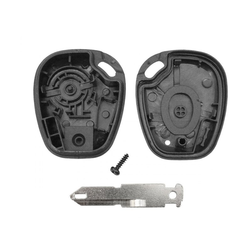 Guscio Chiave Telecomando 1 Tasto con Lama NE72 Batteria Su Circuito Senza Transponder Per Renault Clio Megane Laguna Espace