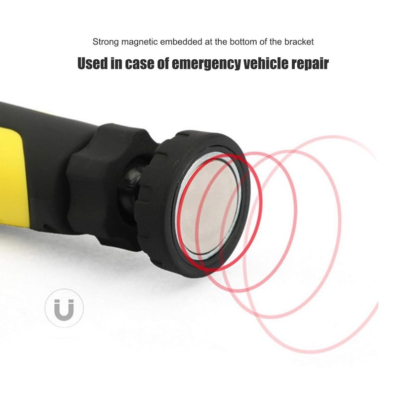 Lampada Torcia Led Officina Slim 9mm Snodabile 360° Dimmerabile Ricaricabile USB Magnetico Max 5W 230LM