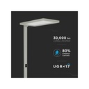 Piantana Lampada Led Da Terra Moderna Argento Con Touch Dimmerabile 80W Alta 195cm SKU-8521