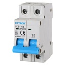 ETTROIT Interruttore Magnetotermico Automatico 2P 25A 6000A 220V Salvavita Stotz Occupa 2 Moduli DIN