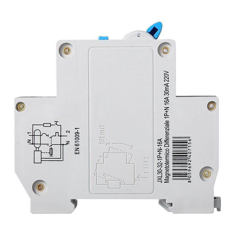 ETTROIT Interruttore Magnetotermico Differenziale 1P+N 16A C16 4.5kA 30mA 220V Occupa 1 Modulo DIN