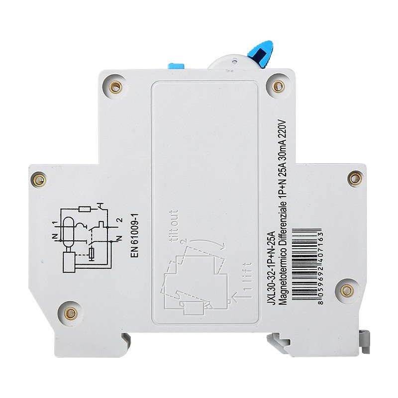 ETTROIT Interruttore Magnetotermico Differenziale 1P+N 25A C25 4.5kA 30mA 220V Occupa 1 Modulo DIN