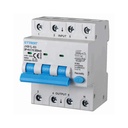 ETTROIT Interruttore Magnetotermico Differenziale 3P+N 10A 6KA 300mA 380V Occupa 4 Moduli DIN