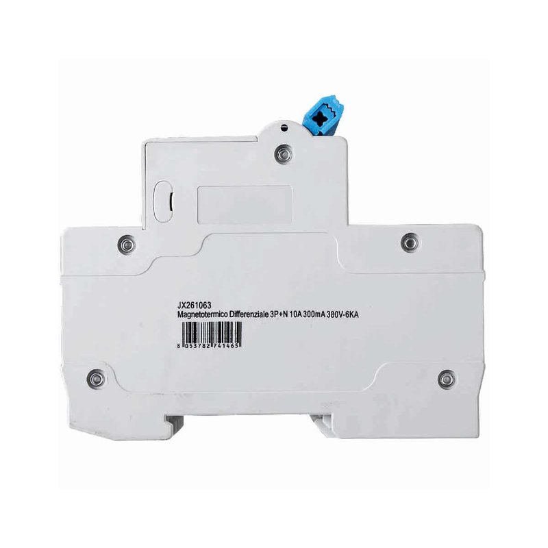 ETTROIT Interruttore Magnetotermico Differenziale 3P+N 10A 6KA 300mA 380V Occupa 4 Moduli DIN