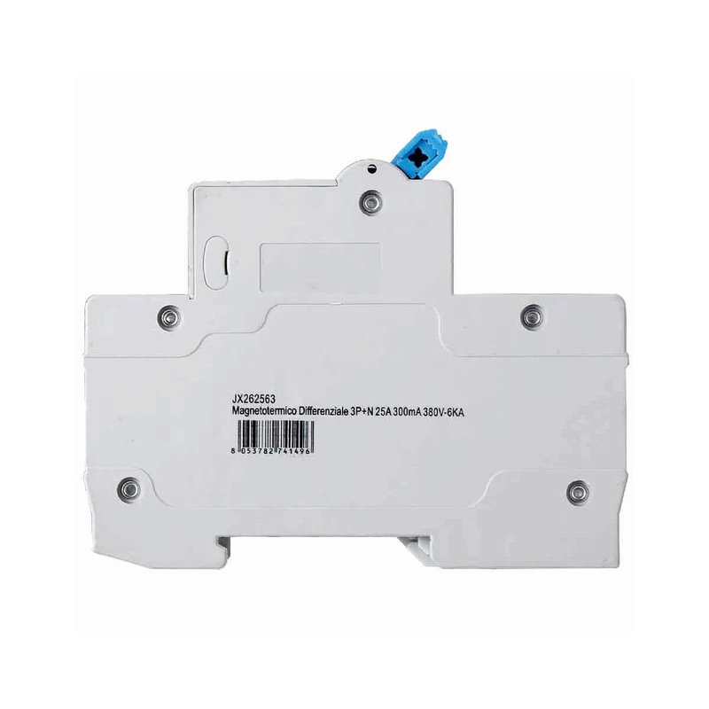 ETTROIT Interruttore Magnetotermico Differenziale 3P+N 25A 6KA 300mA 380V Occupa 4 Moduli DIN