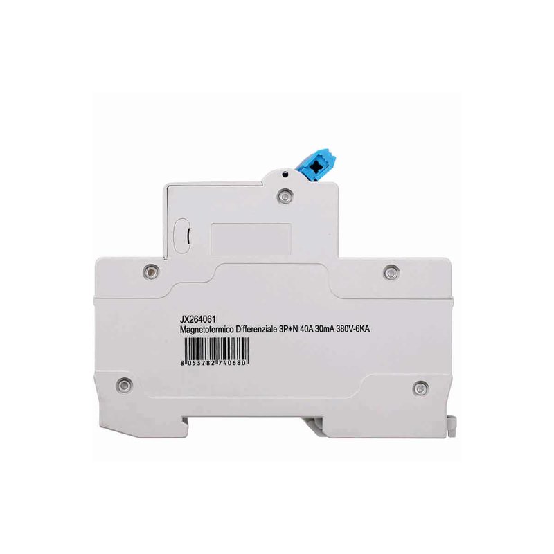 ETTROIT Interruttore Magnetotermico Differenziale 3P+N 40A 6KA 30mA 380V Occupa 4 Moduli DIN