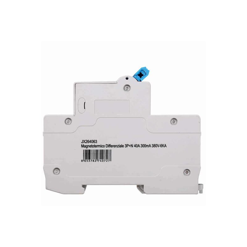 ETTROIT Interruttore Magnetotermico Differenziale 3P+N 40A 6KA 300mA 380V Occupa 4 Moduli DIN