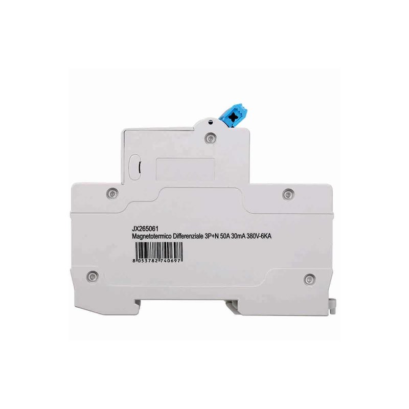 ETTROIT Interruttore Magnetotermico Differenziale 3P+N 50A 6KA 30mA 380V Occupa 4 Moduli DIN