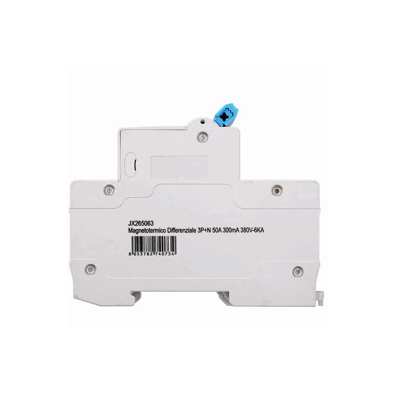 ETTROIT Interruttore Magnetotermico Differenziale 3P+N 50A 6KA 300mA 380V Occupa 4 Moduli DIN