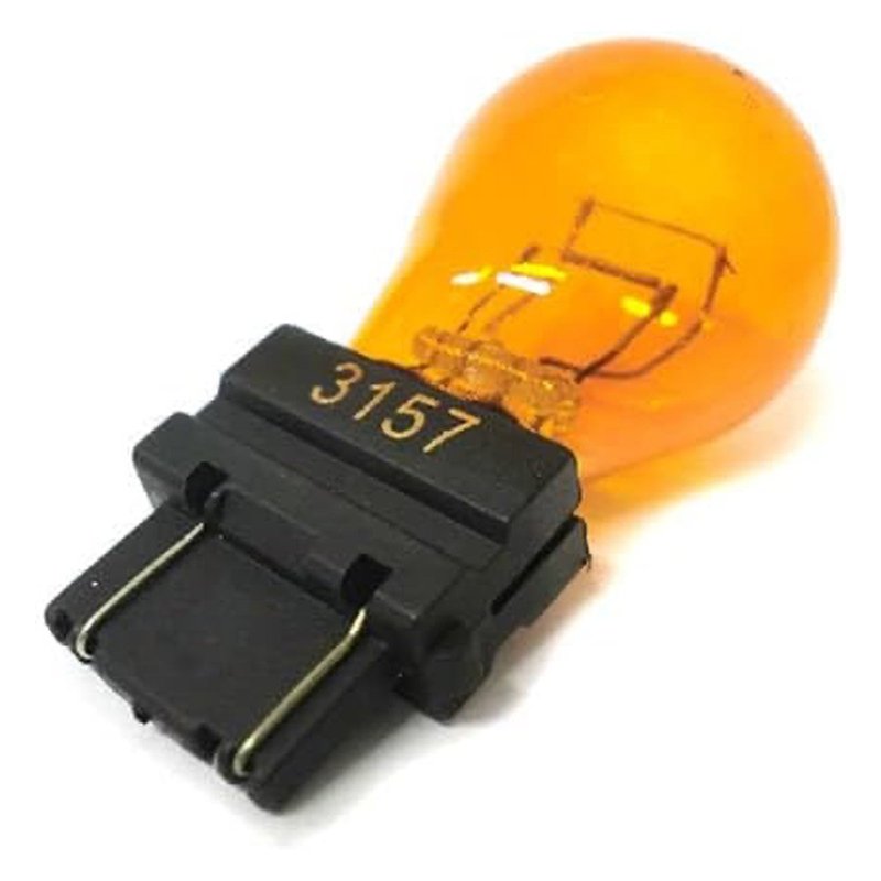 2 PZ Lampada Alogena 3157 Amber T25 PY27/7W 12V 27/7W W2.5x16q Doppio Filamento Arancio