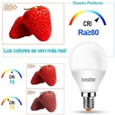 2 PZ Lampada A Led E14 P45 6W Bianco Caldo 3000K 480 Lumen