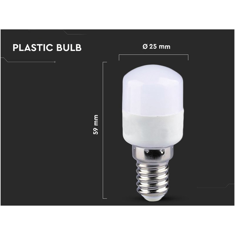 Lampada Led E14 T26 Tubolare 2W 220V Bianco Neutro Chip Samsung Garanzia 5 Anni SKU-235