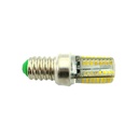 Lampada LED E14 Tubolare Bianco Caldo 3,5W=35W 360 Gradi Con Silicone Slim 64 SMD 3014 220V