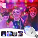 Luci Discoteca Led Lampada RGB LED Rotante a 360º E27 3W Effetto Stroboscopica