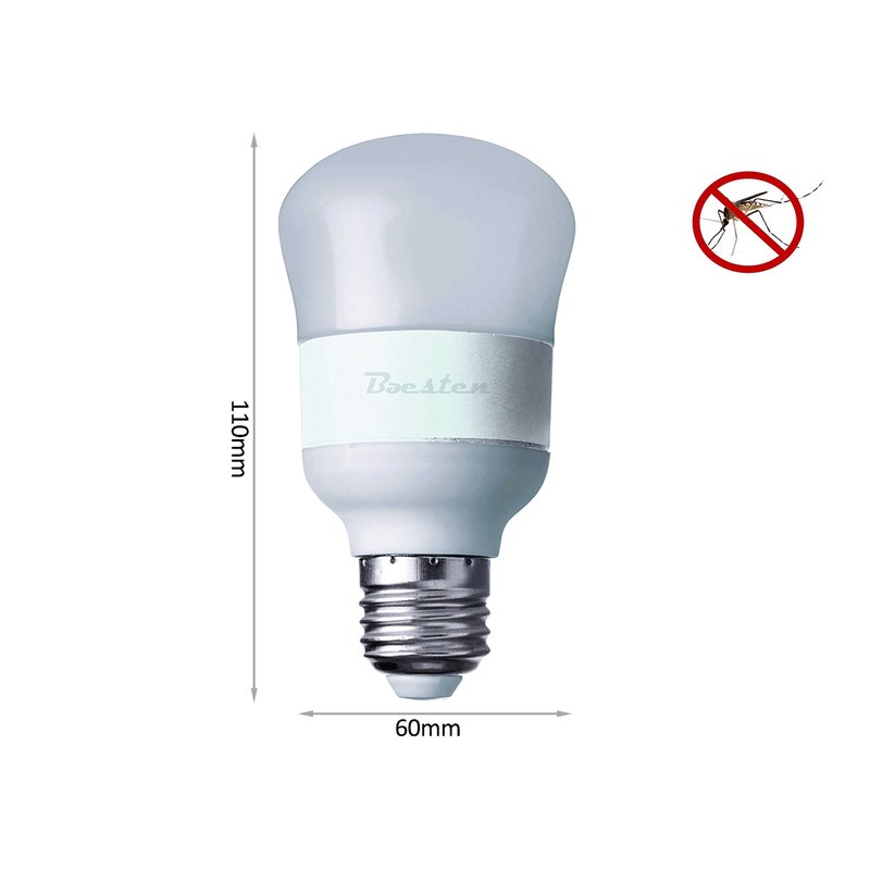 Lampada Led E27 Anti Zanzara Repellente 8W A60 AC110V 220V CCT 1800K 3800K 5800K 3 In 1 Triled B8WYMR