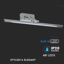 Applique Lampada Led Da Parete Moderna 12W Lungehzza 640mm 4000K Con Braccio Per Specchio Bagno e Quadri SKU-213895