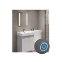 Specchio Bagno Con Luci Led 27W CCT Interruttore Touch Rettangolare L500XH700mm IP44 SKU-40461