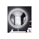 Specchio Bagno Con Luci Led 25W 6400K Rotondo Diametro 600mm IP44 Anti Fog SKU-40481