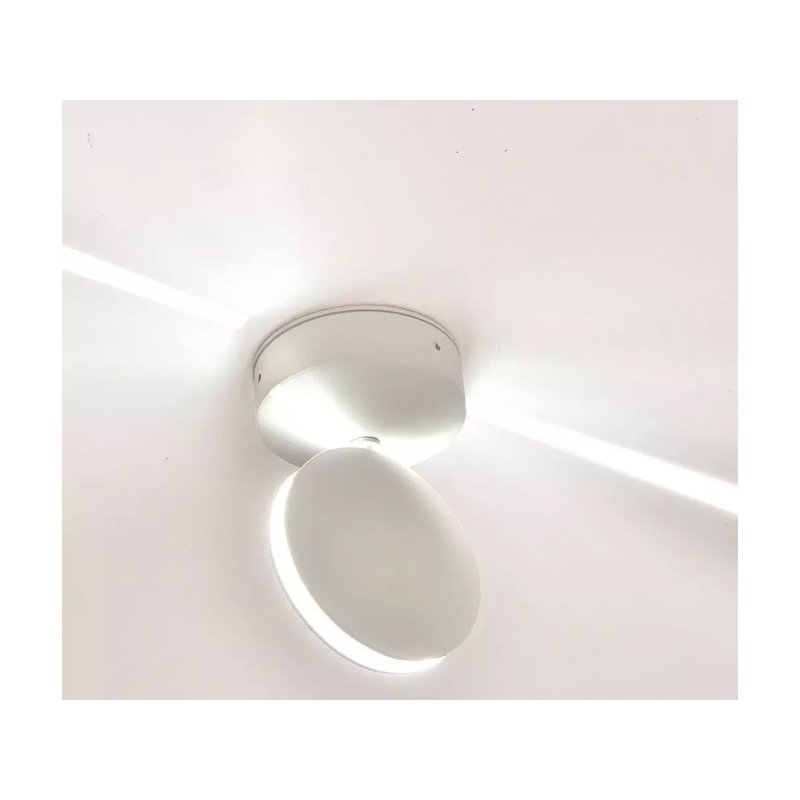 Applique Lampada LED da Muro o Soffitto 7W 3000K Carcassa Bianca Fascio Stretto 360 Gradi IP65 SKU-8217