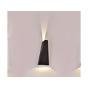 Applique Lampada LED da Muro Piramide 6W 4000K Carcassa Nera Doppio Fascio Luminoso Up-Down IP65 SKU-8298