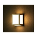 Applique Lampada Led Da Muro Parete a Lanterna 12W 6400K Carcassa Bianca IP65 360 Gradi SKU-8336