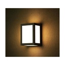 Applique Lampada Led Da Muro Parete a Lanterna 12W 3000K Carcassa Nera IP65 360 Gradi SKU-8340