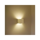 Applique Led Quadrata Da Parete 12W 3000K Carcassa Bianca IP54 Doppio Illuminazione Angolo Regolabile SKU-218527