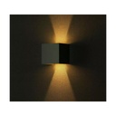 Applique Led Quadrata Da Parete 11W 3000K Carcassa Grigia IP54 Doppio Illuminazione Angolo Regolabile SKU-218531