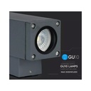 Applique Da Parete e Muro Con Portalampada GU10 Illuminazione Doppio Fascio Up-Down IP44 Carcassa Nera SKU-8627