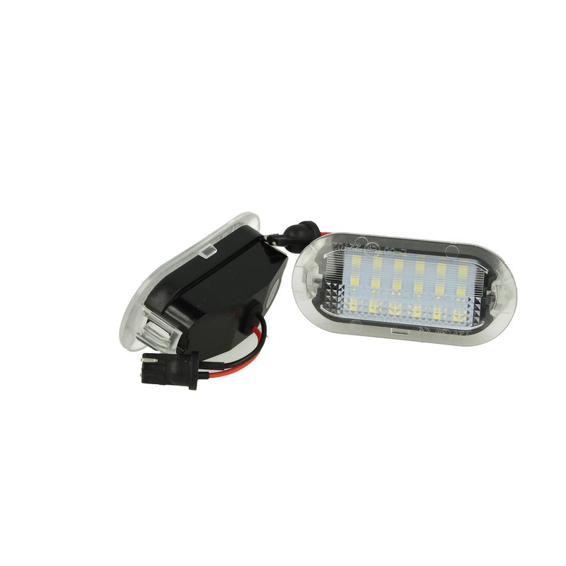 Kit Luci Portiere A Led Per VW Golf 4 Bora Jetta Beetle Polo Sharan Touran Skoda Octavia Seat Alhambra Leon Toledo Bianco 12V 3W