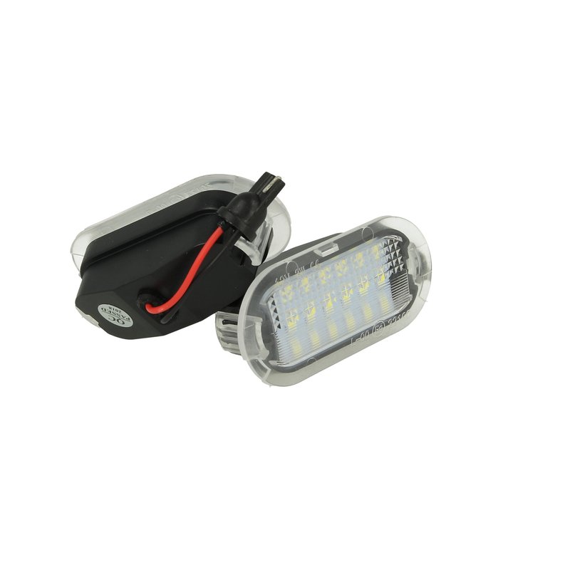 Kit Luci Portiere A Led Per VW Golf 4 Bora Jetta Beetle Polo Sharan Touran Skoda Octavia Seat Alhambra Leon Toledo Bianco 12V 3W