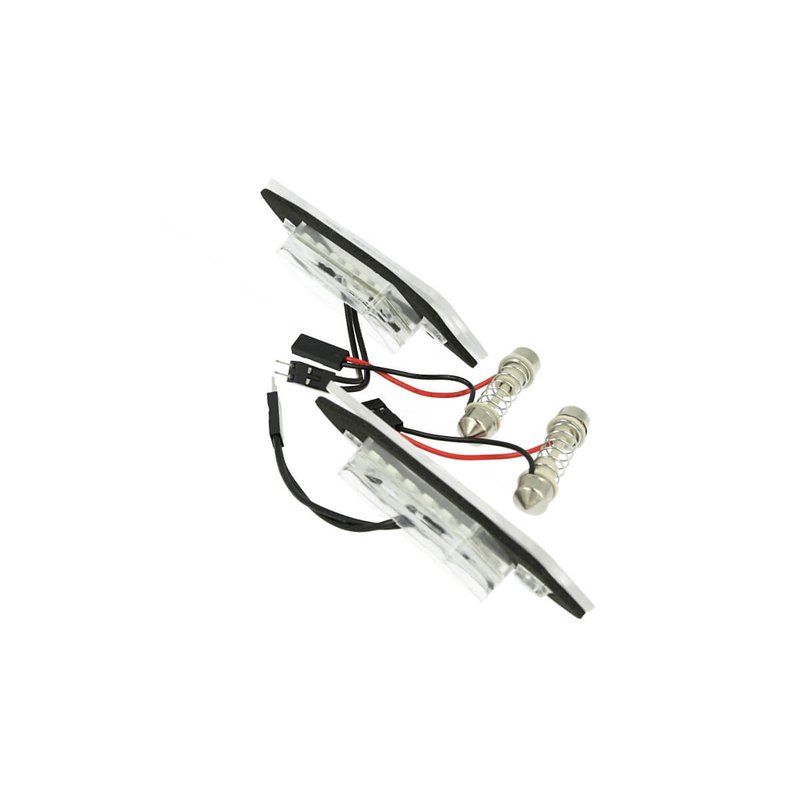 Kit Luci Targa Led Audi A8 D3 2002-2010 Bianco Canbus No Errore OEM 4E0943021 E40943022