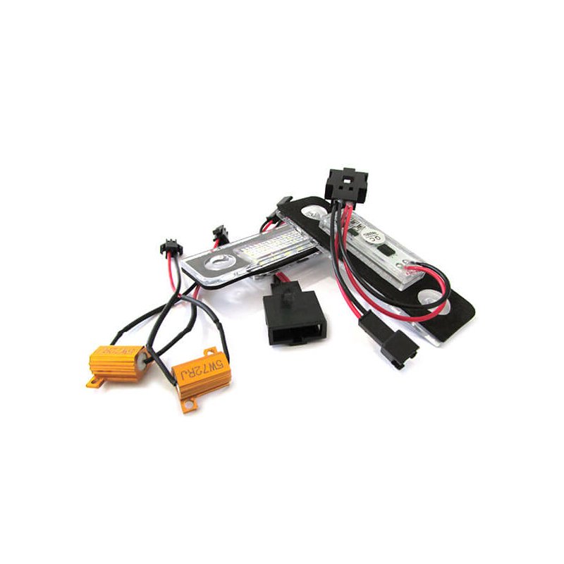 Kit Luci Targa Led Skoda Octavia 1Z Dopo 2008 Roomster 5J 06-10 Bianco No Errore