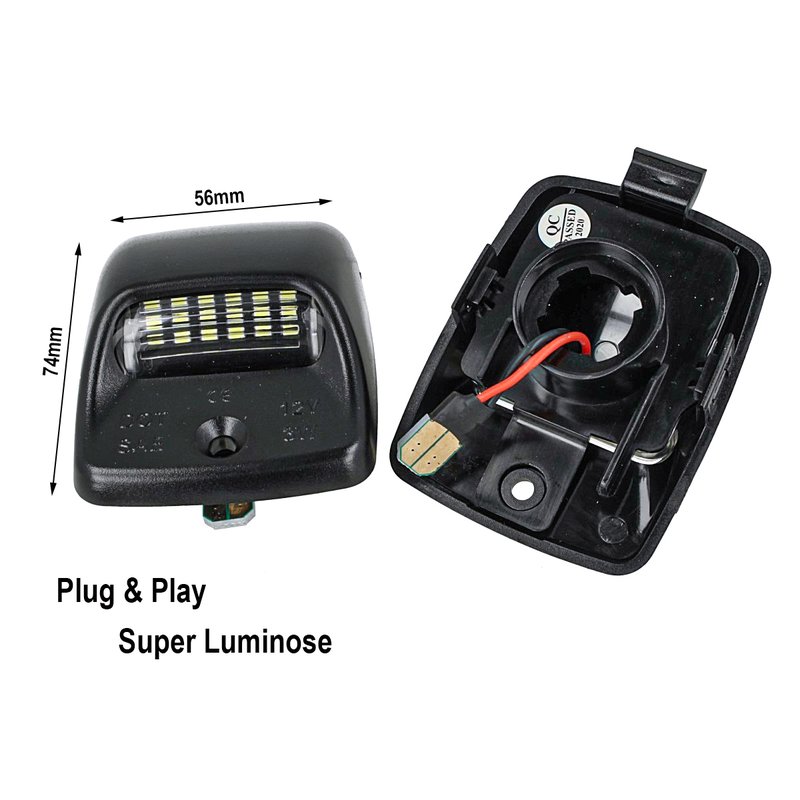 Kit Luci Targa Led Toyota Tacoma 2005-2015 Tundra 2000-2013 Canbus Bianco 6000K 12V 5W No Errore