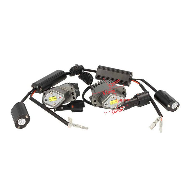 Kit Led Angel Eyes 80W Per BMW E90 E91 8 Smd Cree XB-D