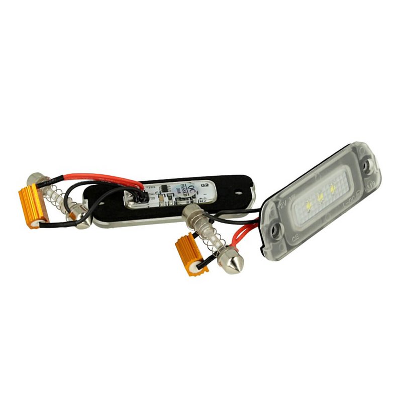 Kit Luci Targa Led Mercedes Benz CLK W209 C209 A209 Da 2002 A 2009 Bianco Canbus No Errore