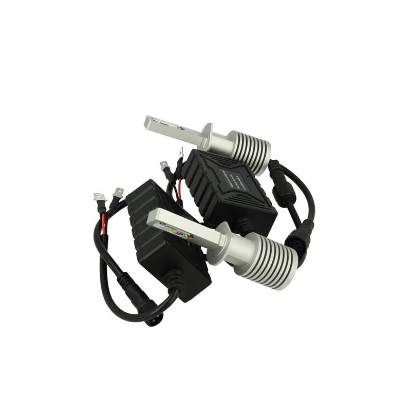 Kit Full Led Canbus H1 30W Slim 12V 24V Dissipatore In Alluminio 3000 Lumens Bianco Ghiaccio