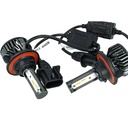 Kit Full Led Cob H13 26W Reale 12V Con Ventola Raffrenddamento Silenziosa Attacco Regolabile 2200 Lumen