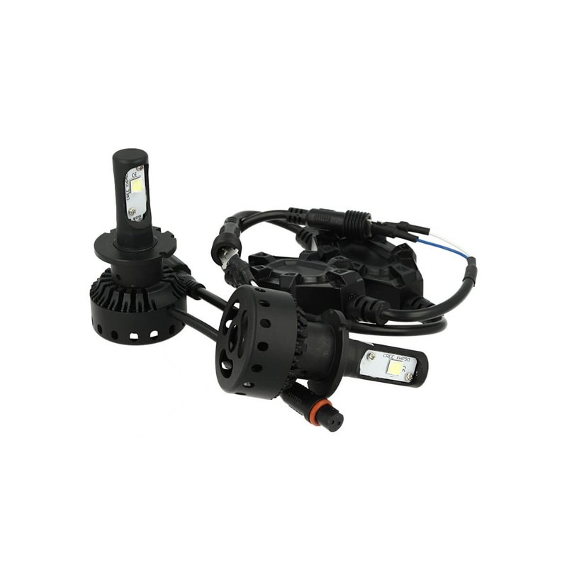 Kit Full Led Canbus Lampada D2S D2R 40W 12V 24V Con Cree XHP50 Dissipatore Ventola