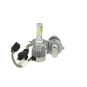 Kit Full Lampada Led Cob H4 20/20W 12V 24V Bi-Led Bi Luce Bianco 6000K Senza Driver e Ventilatore