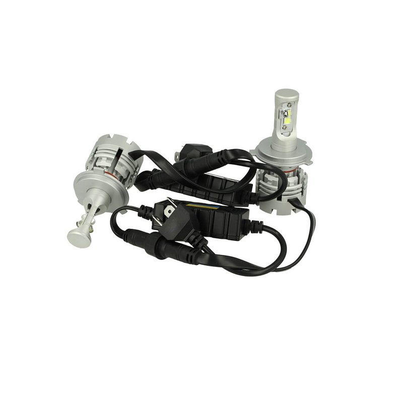 Kit Full Led Canbus H4 40W/40W Premium Modello Top Specifico Per Camion 24V e Auto Lussuoso Ultima Generazione Con Cree XHP50