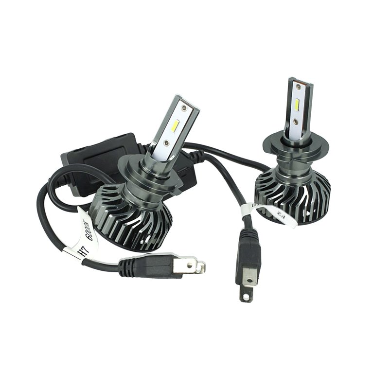 Kit Full Led Cob H7 26W Reale 12V Con Ventola Raffrenddamento Silenziosa Attacco Regolabile 2200 Lumen