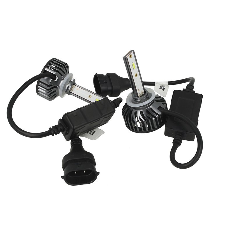 Kit Full Led Cob H27 880 PG13 881 PGJ13 26W Reale 12V Con Ventola Raffrenddamento Silenziosa Attacco Regolabile 2200 Lumen